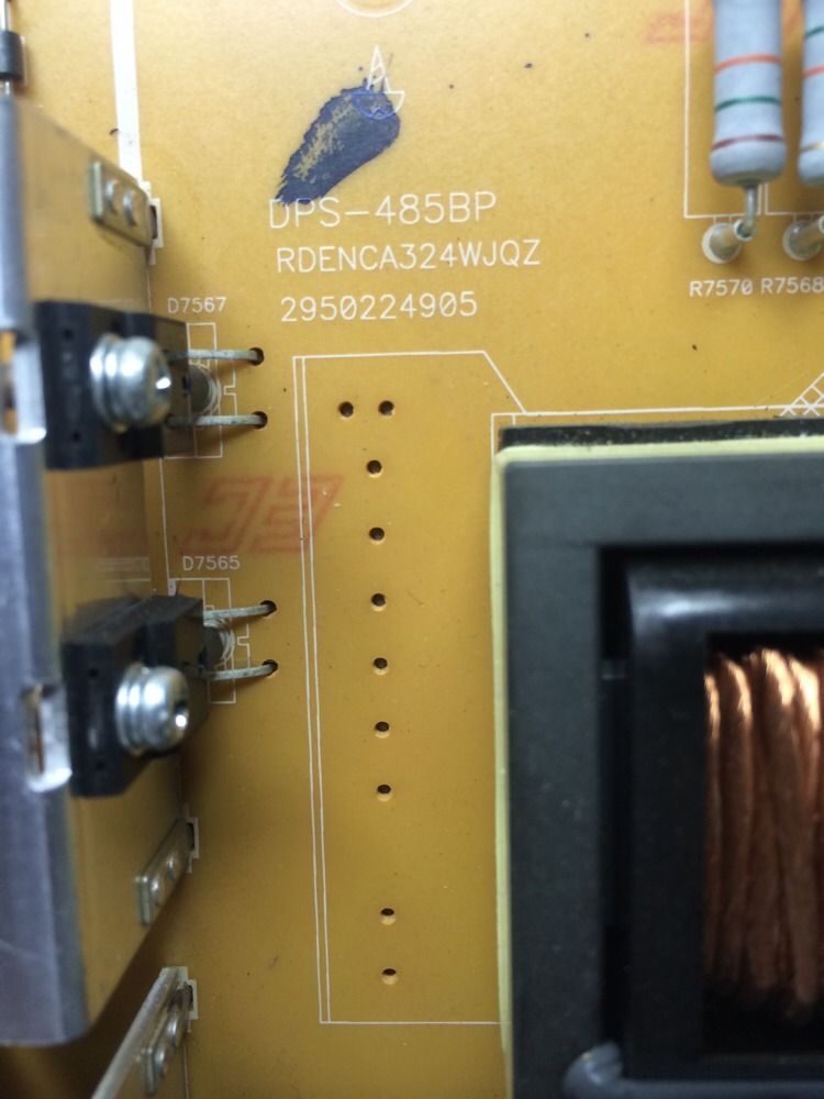 Sharp RDENCA324WJQZ (DPS-485BP A, 2950224905) Hauptstromversorgung